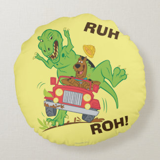 Coussins Ronds Attaque Scooby Doo T-Rex