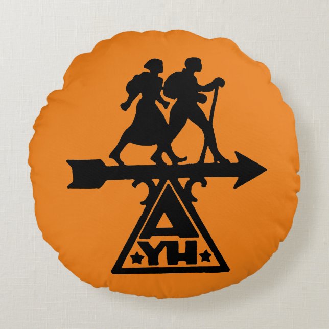 Coussins Ronds Auberges de jeunesse américaines (Devant)