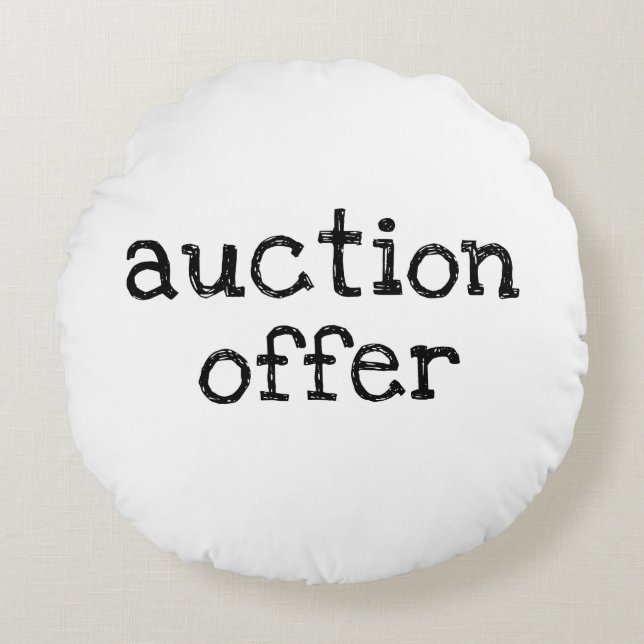 Coussins Ronds Auction (Devant)