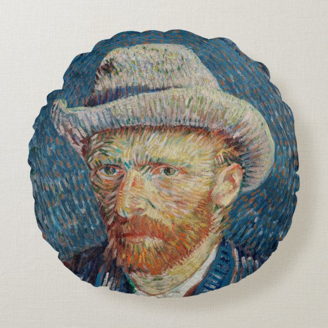 Coussins Ronds Auto portrait Van Gogh (Devant)
