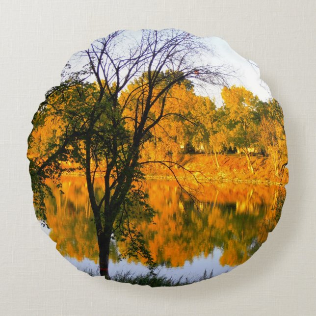 Coussins Ronds Automne de Winnipeg (Devant)