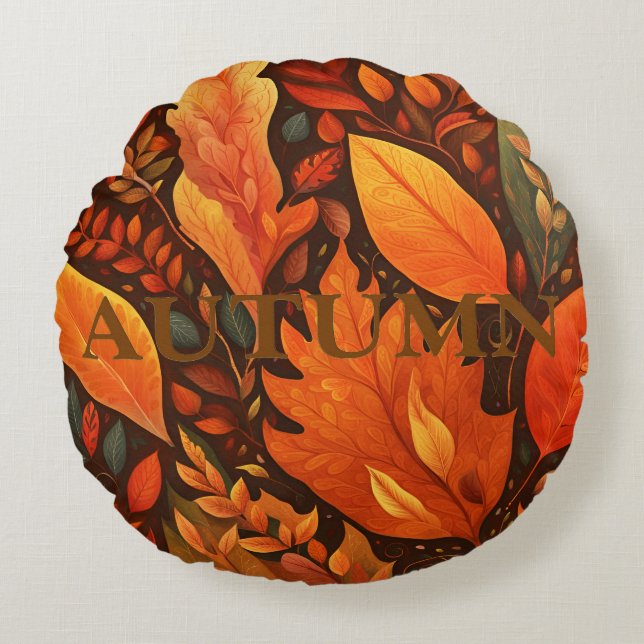 Coussins Ronds Automne - IV (Devant)