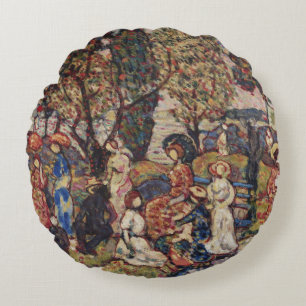 Coussins Ronds Automne par Maurice Prendergast, Art Vintage