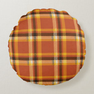 Coussins Ronds Automne Plaid Confortable   Literie Chaude et Conf