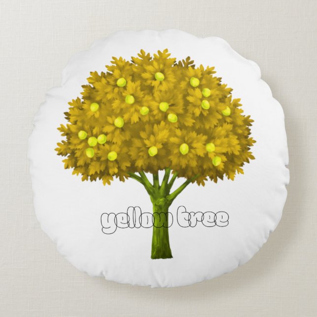 Coussins Ronds Autumn Nature Aesthetic Landscape Art (Devant)