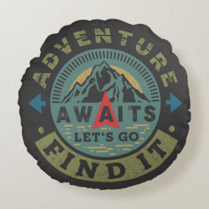 Coussins Ronds Aventure Attend