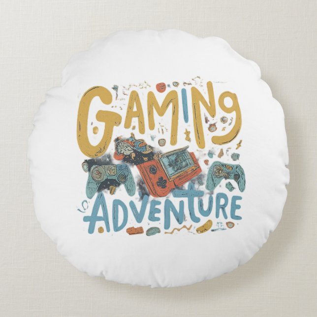 Coussins Ronds Aventure de jeu (Devant)