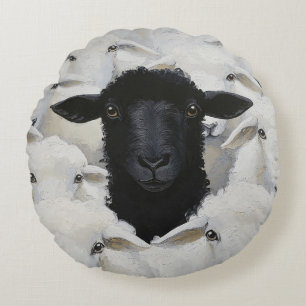 Coussins Ronds Baa-tle de l'individualité