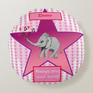 Coussins Ronds Baby Elephant Big Dream Baby