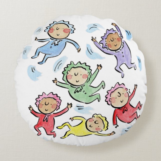 Coussins Ronds Baby shower (Devant)