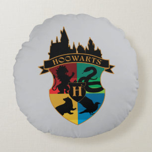 Coussins Ronds Badge de fierté de la crête du château HOGWARTS™