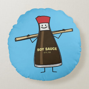 Coussins Ronds Baguettes d'Asiatique de condiment de bouteille de