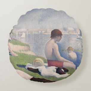 Coussins Ronds Baigneurs de Georges Pierre Seurat chez