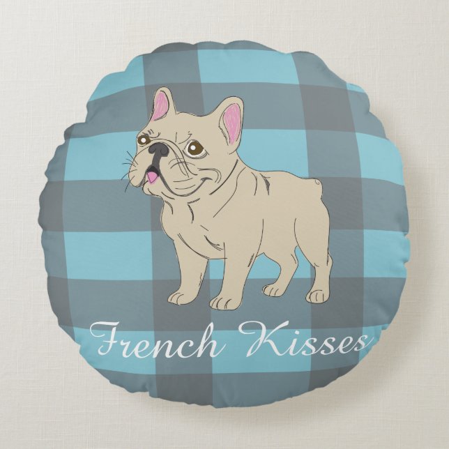 Coussins Ronds Baisers Français (Devant)