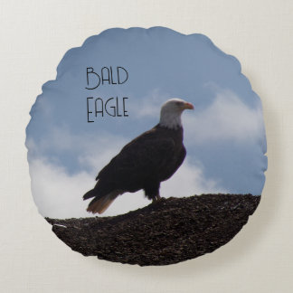 Coussins Ronds Bald Eagle/Turkey Vulture Round Pillow