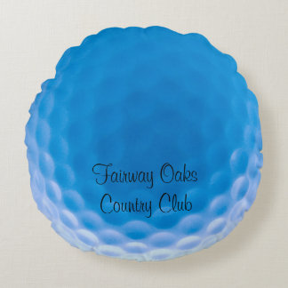 Coussins Ronds Ball de golf Texture Dimples Arctic Blue_personali