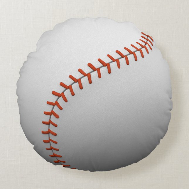 Coussins Ronds balle de baseball 3D (Devant)