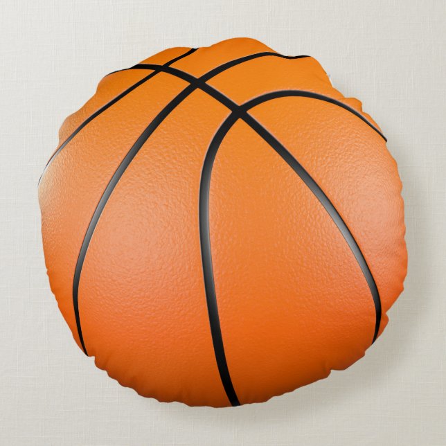 Coussins Ronds balle de basketball 3D (Dos)