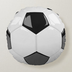 Coussins Ronds balle de football 3D
