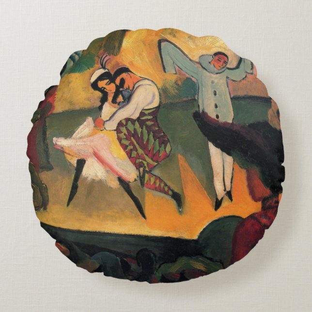 Coussins Ronds Ballets Russes, Ballet Russe par August Macke (Devant)