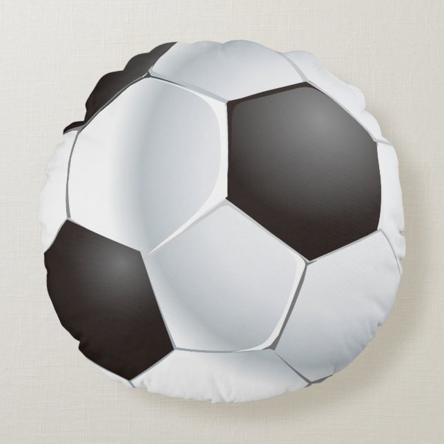 Coussins Ronds Ballon de football de vecteur (Devant)