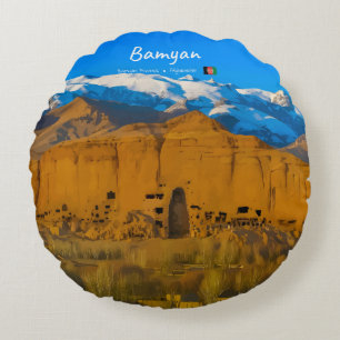 Coussins Ronds Bamyan, Afghanistan - Vallée de la falaise du Boud