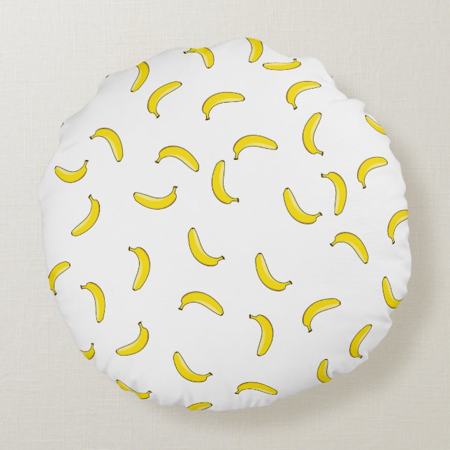 Coussins Ronds Banane blanche (Dos)