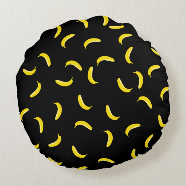 Coussins Ronds Banane noire (Dos)