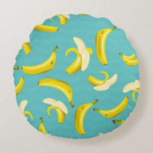 Coussins Ronds Bananes