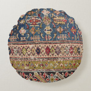 Coussins Ronds Bandes de moutarde Dustard Blue Green Kuba II 