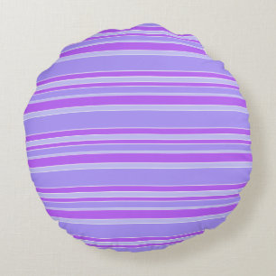 Coussins Ronds Bandes violettes