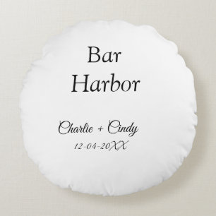 Coussins Ronds Bar Harbour bachelorée fête d'honneur mariage a