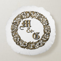 Baroque Rococo Cartouche Monogrammes Cercles Maria