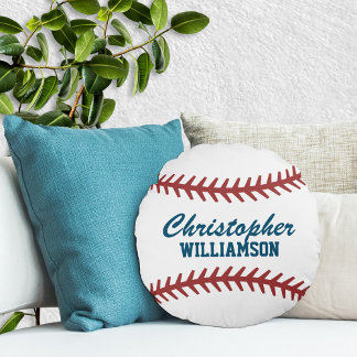 Coussins Ronds Baseball personnalisé