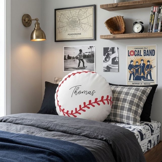 Coussins Ronds Baseball Pillow sports (Créateur téléchargé)