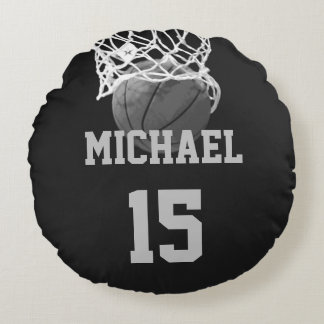 Coussins Ronds Basket-ball Votre nom