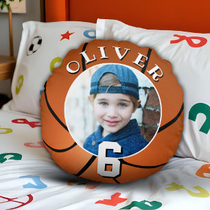 Coussins Ronds Basketball Anniversaire de enfant Age Photo