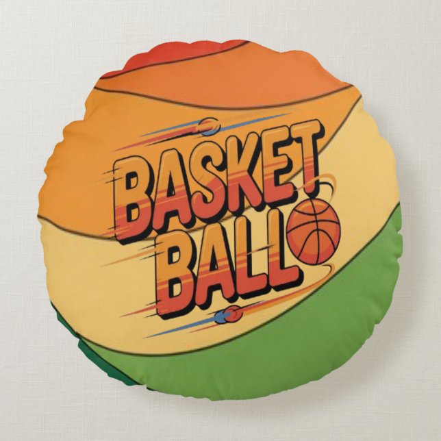 Coussins Ronds Basketball Thrill (Devant)
