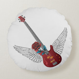 Coussins Ronds Bass Rock and Roll Angel