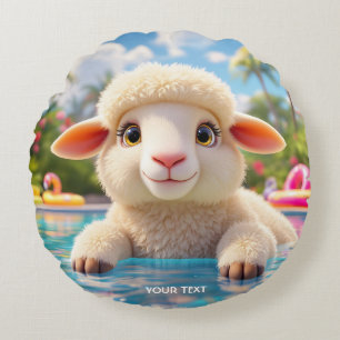 Coussins Ronds Bassin de mouton Imaginaire