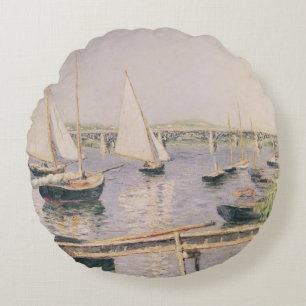 Coussins Ronds Bateaux à voile à Argenteuil, c.1888