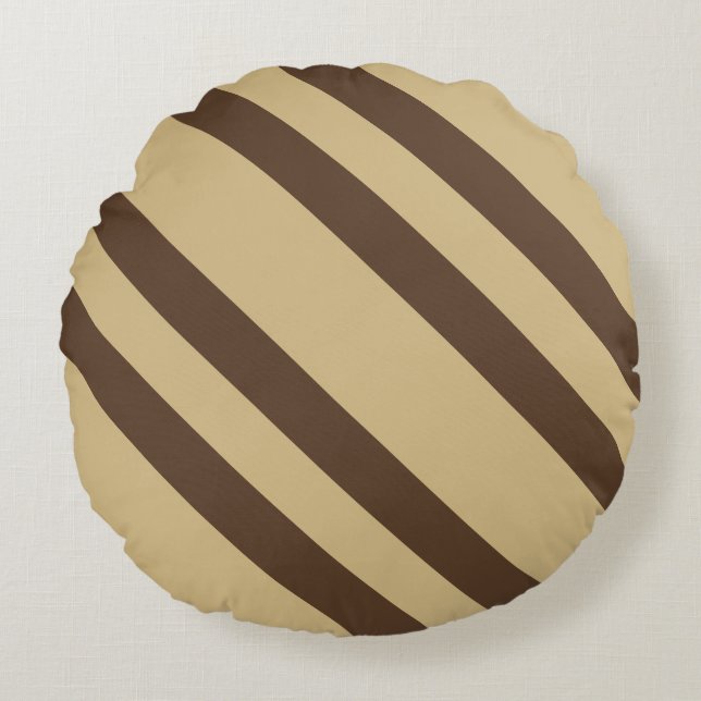 Coussins Ronds Bbeige Et Brown (Devant)