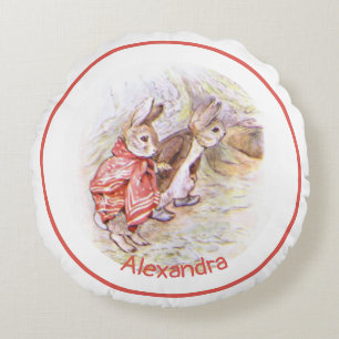 Coussins Ronds Beatrix Potter Bunnies