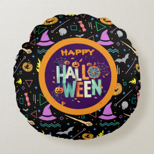 Coussins Ronds Beau coloré Effrayant Halloween Motifs