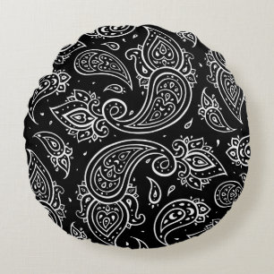 Coussins Ronds Beau paisley motif sans soudure