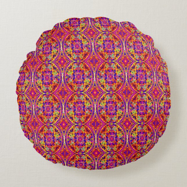 Coussins Ronds Beaucoup de Mandalas.... (Devant)
