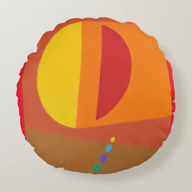 Coussins Ronds Beautiful and Vibrant Colors! Round Pillow (Devant)