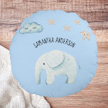 Coussins Ronds Beauty Pastel Blue Elephant et Stars Kid<br><div class="desc">Beauty Pastel Blue Elephant et Stars Kid</div>