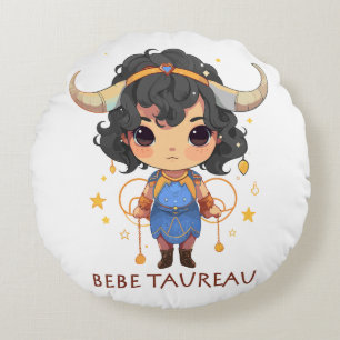 Coussins Ronds Bébé Taureau