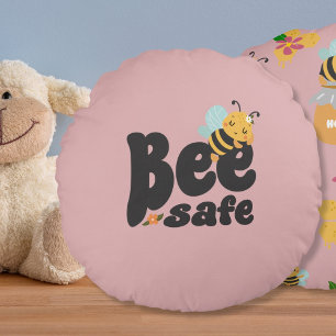 Coussins Ronds Bee safe Cute dormir conception abeille